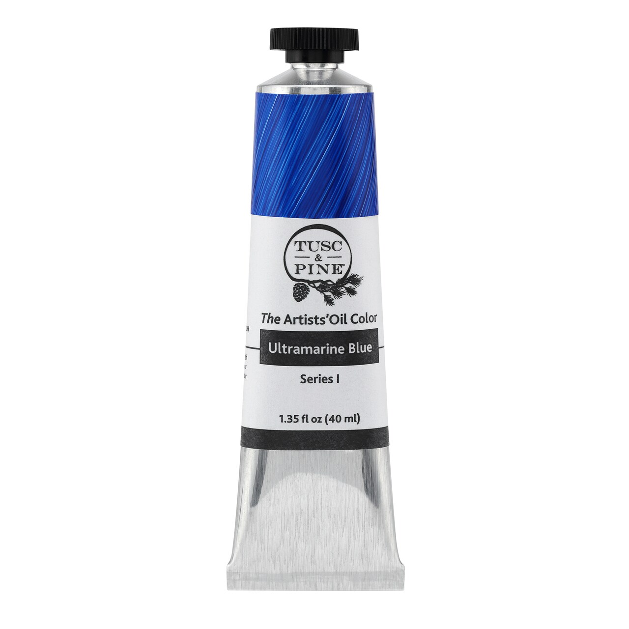 Tusc & Pine Artist Oil Paint - Ultramarine Blue, 40 ml, Non-Yellowing, Rich & Creamy Consistency, Maximum Pigment Load, Small Batch Milled Oil Paints Made in the USA for Professional Artists